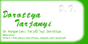 dorottya tarjanyi business card